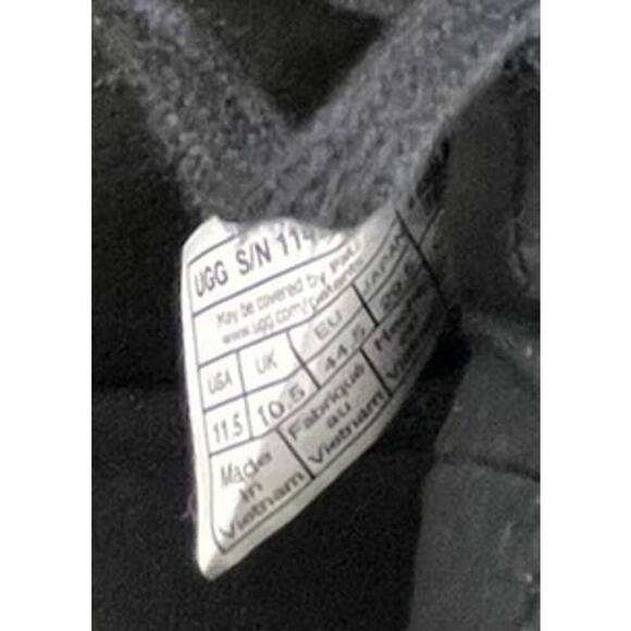 Mens UGG Cali Sneaker Low Leather Sneakers Size 11.5 Black White - Picture 6 of 6